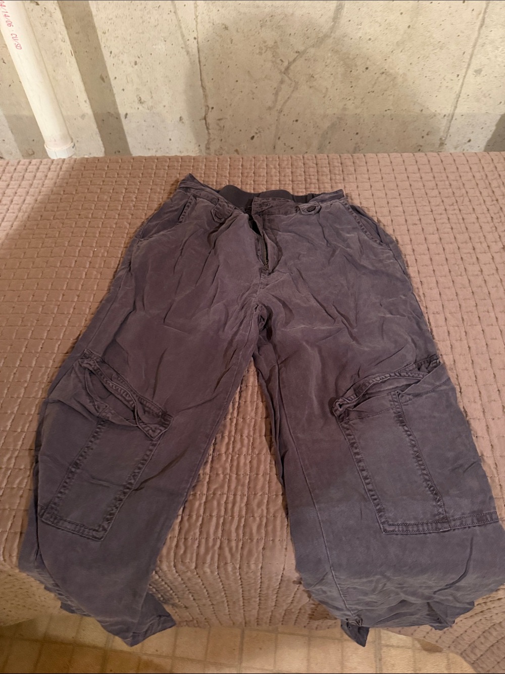 Men's Casual Cargo Pants in Dark Gray